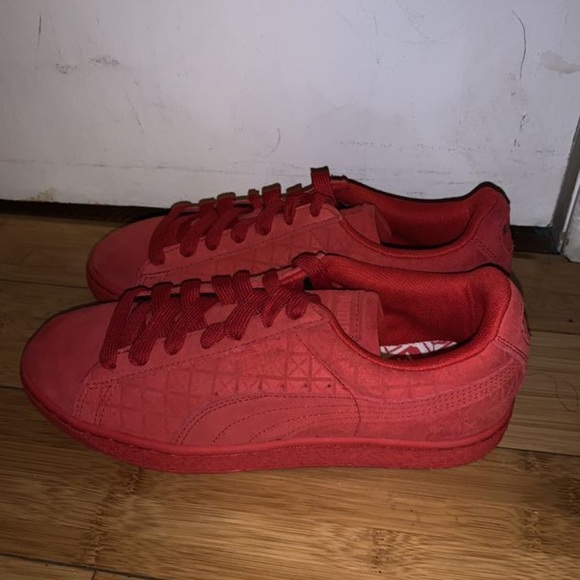All Red Puma Suede - Picture 2 of 4